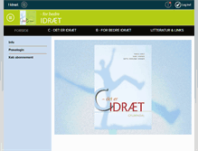 Tablet Screenshot of idraet.gyldendal.dk