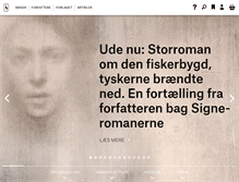 Tablet Screenshot of gyldendal.dk