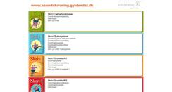 Desktop Screenshot of haandskrivning.gyldendal.dk