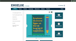 Desktop Screenshot of engelsk.gyldendal.dk