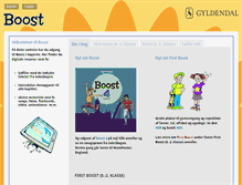 Tablet Screenshot of boost.gyldendal.dk
