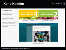Tablet Screenshot of kendkemien.gyldendal.dk